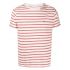Embroidered logo red striped T-shirt