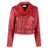 Red leather biker Jacket
