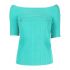 Turquoise off-shoulder Top