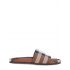 Brown Melroy checked slides Sandals