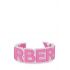 Pink logo rigid Bracelet
