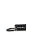 Black zipped card holder with logo