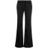 Black bootcut tailored trousers
