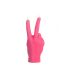 Pink hand gesture candle Victory