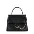 Medium Faye handbag in black nappa