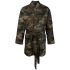 Green camouflage belted jacket