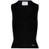 Black ribbed jersey
 without shirts