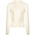 Cream sweater with long sleeves 
long sleeves