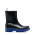 Gia black flat Giove Wellington ankle boots