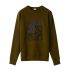 Green crewneck Anagram sweatshirt by