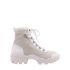 White and grey Helis ankle boots