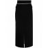 2 Moncler 1952 black knitted midi skirt