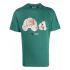 T-shirt verde con stampa Bear