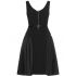 Black sablè and Re-nylon dress