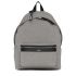 Grey City backpack in canvas and lambskin