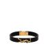 Black leather Opyum bracelet