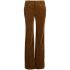Brown straight-leg corduroy trousers