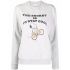 Grey Snoopy slogan-print sweatshirt