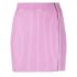 Pink ribbed mini skirt with zipper