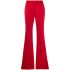 Red wide-leg tailored pants