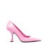 Pink pointed pumps