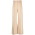 High-waisted beige tailored pants