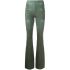 Green lock split pants