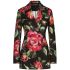 Dolce & Gabbana rose-print double-breasted blazer