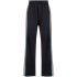 Black sports trousers with stripe detail