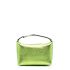Moonbag bag in green laminated leather