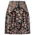 Black floral jacquard Skirt