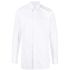 White long-sleeved shirt with classic collar