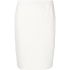 White knee-length skirt with 4G jacquard pattern