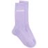 Lilac ribbed crew socks Les chaussettes Jacquemus