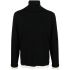 Black turtleneck sweater with contrasting edges