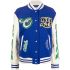 Multicoloured varsity jacket Bling Patches with logo embroidery