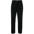 Black tapered pants with crop cut