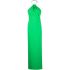 Green evening dress with Riva decoration