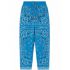 Blue Bandana Piquet Pants