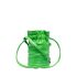 Green shoulder bag The Curve with drawstring