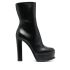 Black ankle boots with platform