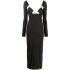 Issad black long dress with cut-out detail