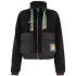 Fleece black jacket multicord  jacket