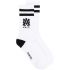 White monogram-motif socks