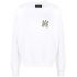 White logo-print cotton sweatshirt