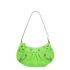 Le Cagole mini green shoulder bag with crocodile print