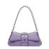 Lindsay bag with light purple calfskin shoulder strap 
Smooth and shiny calfskin