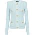 Light blue Cardigan with button and padded shoulders