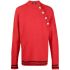 Embossed buttons red Jumper