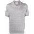 Ribbed edge grey Polo Shirt